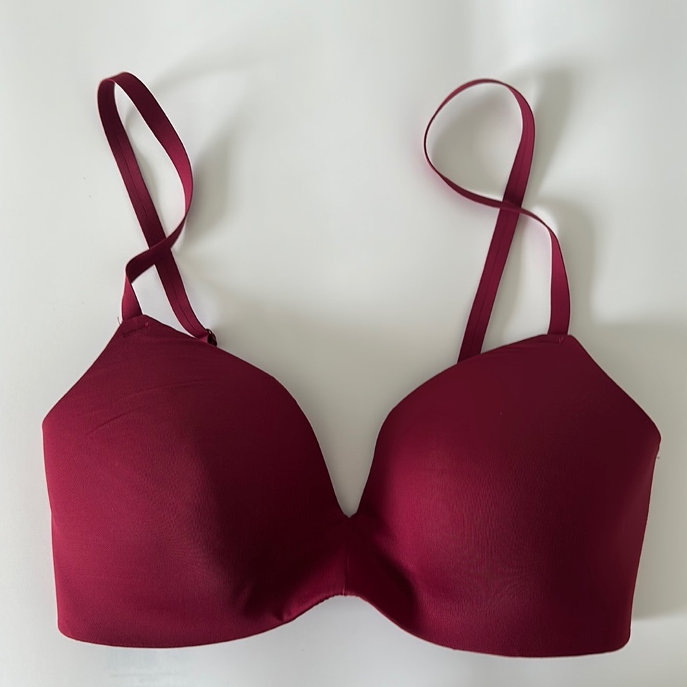 Secret Treasures Burgundy Bra lightly padded 34C